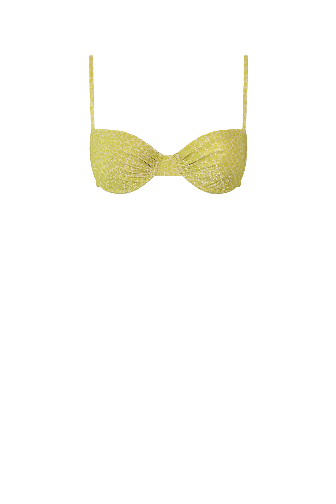 Acid Croco Balconette Bikini - Top