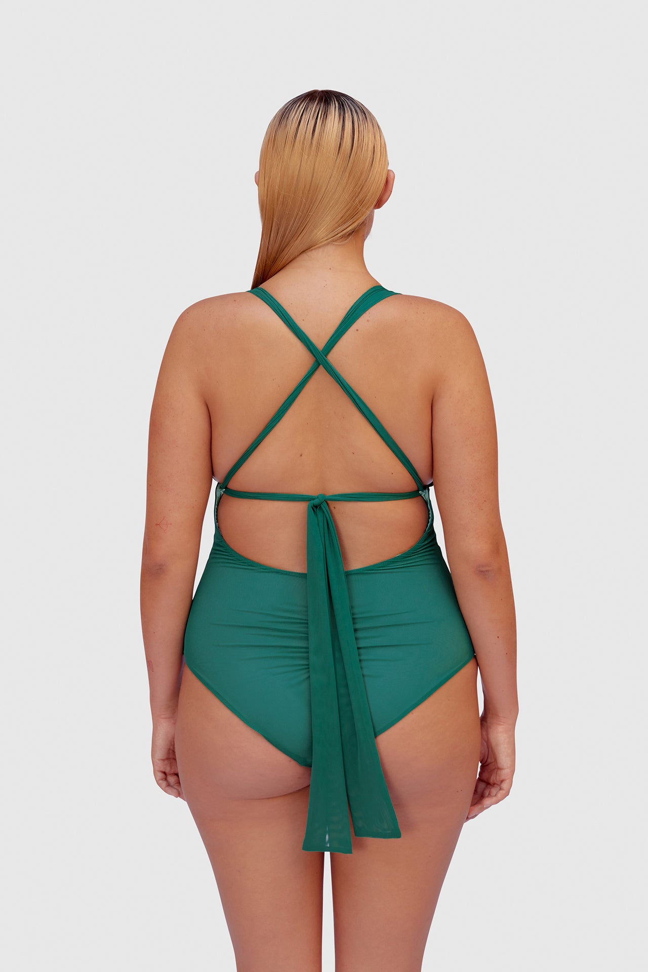 Emerald Tulle Swimsuit