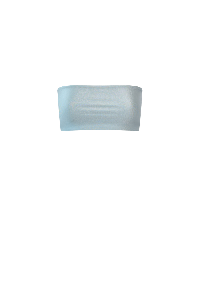 Ice Blue Bandeau Top