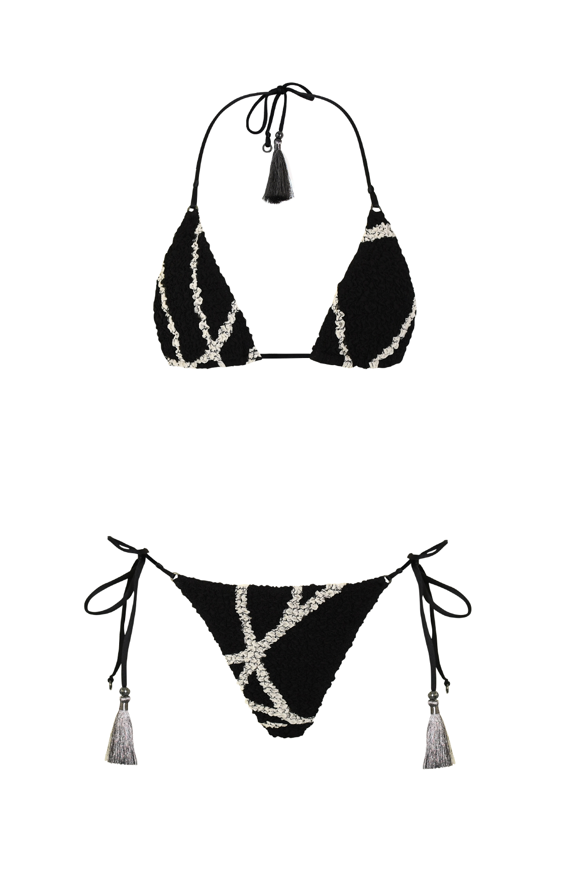 Black & White Nido Triangle Bikini