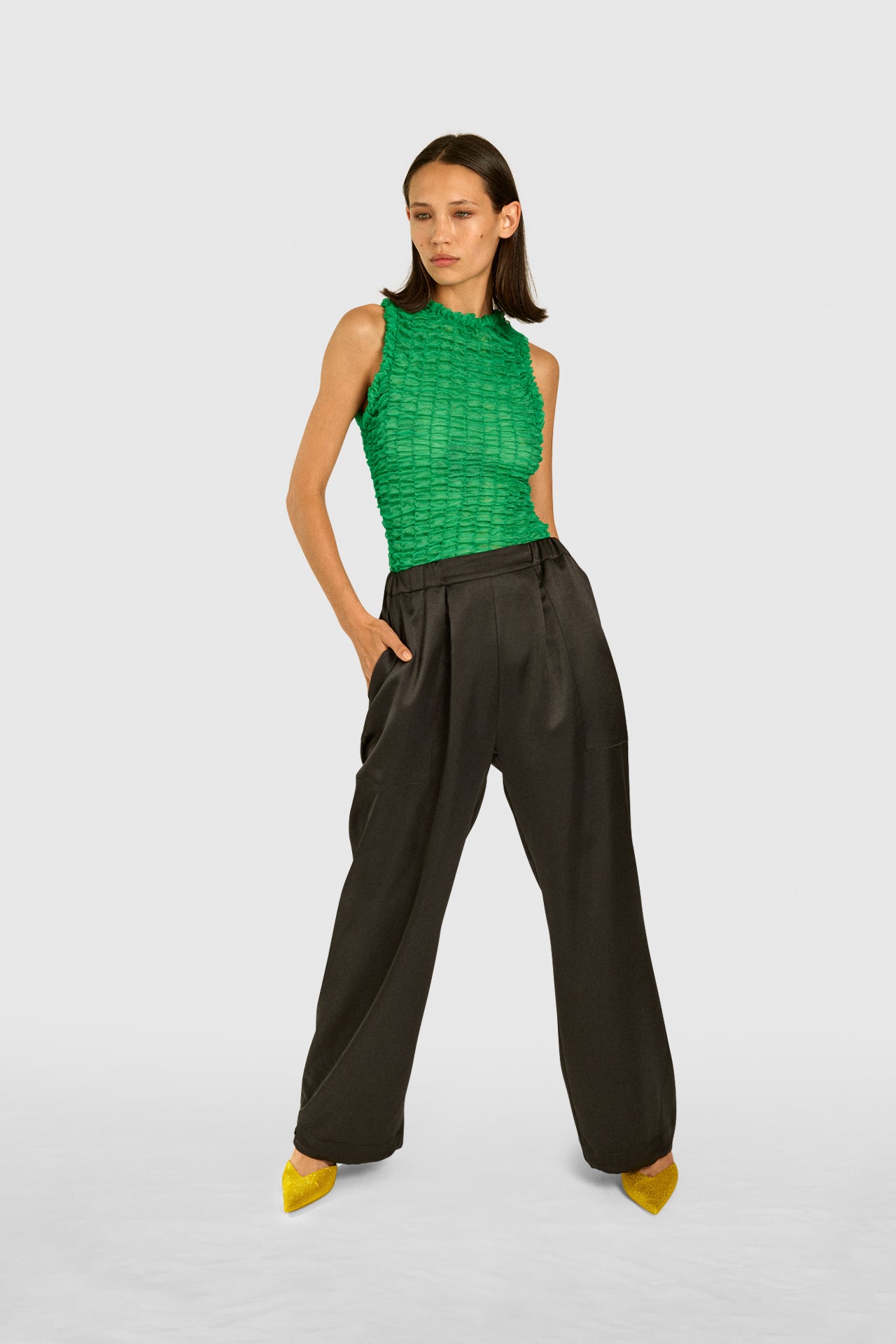 Mint Smock Tank Top
