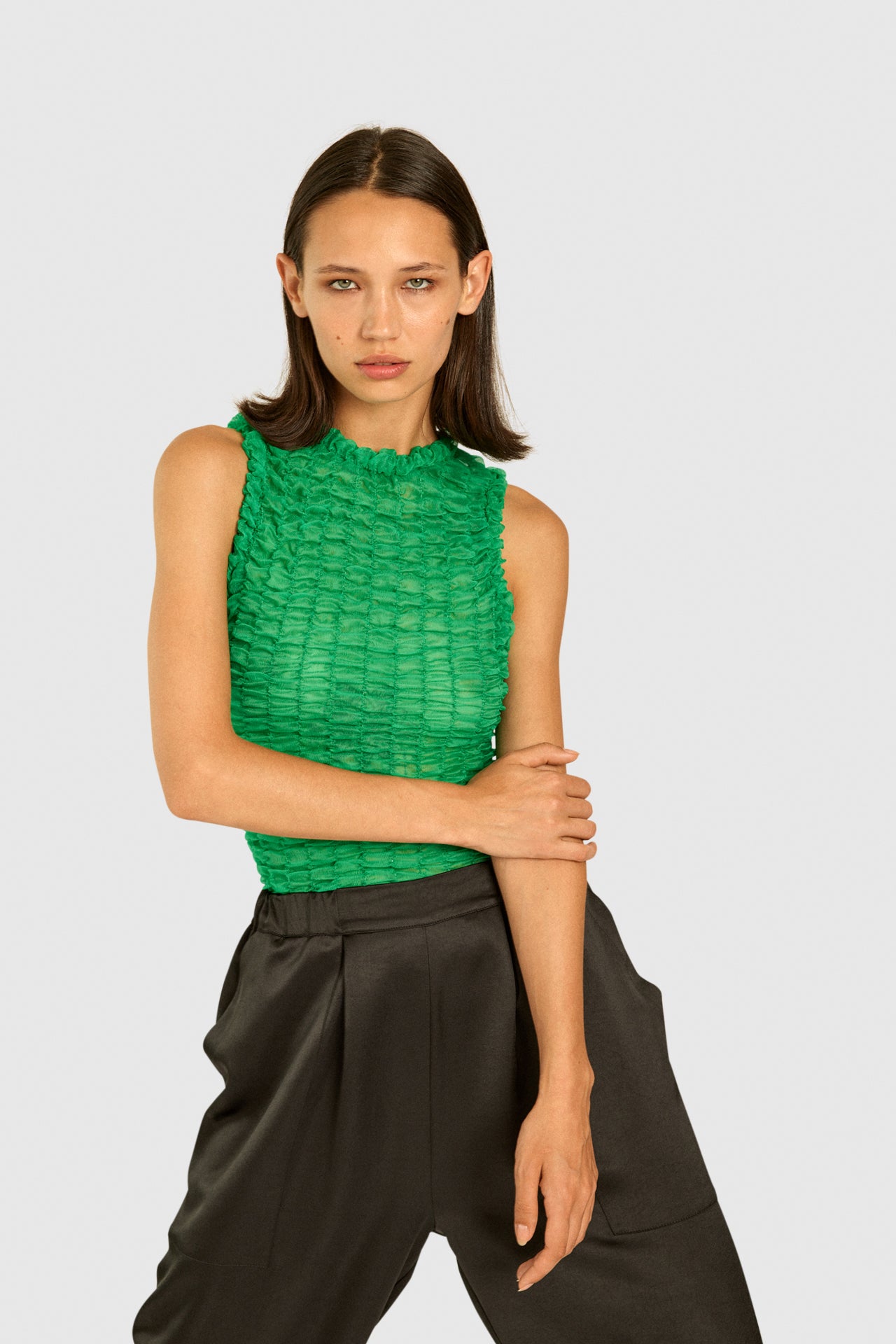 Mint Smock Tank Top