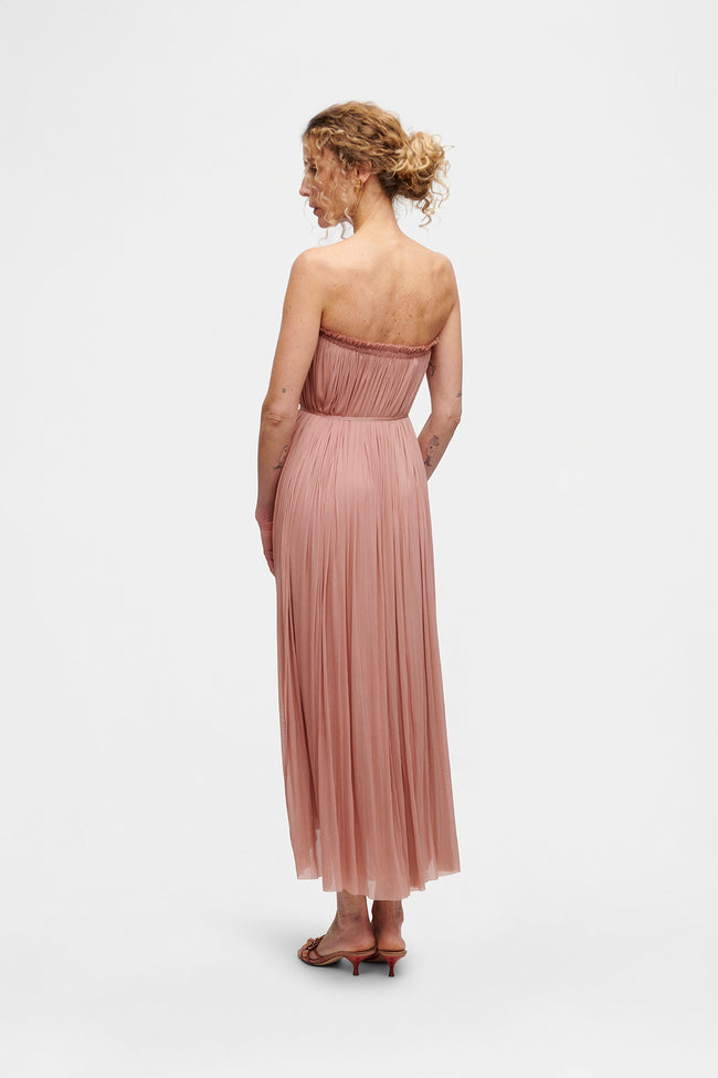 Blush Silk Tulle Skirt