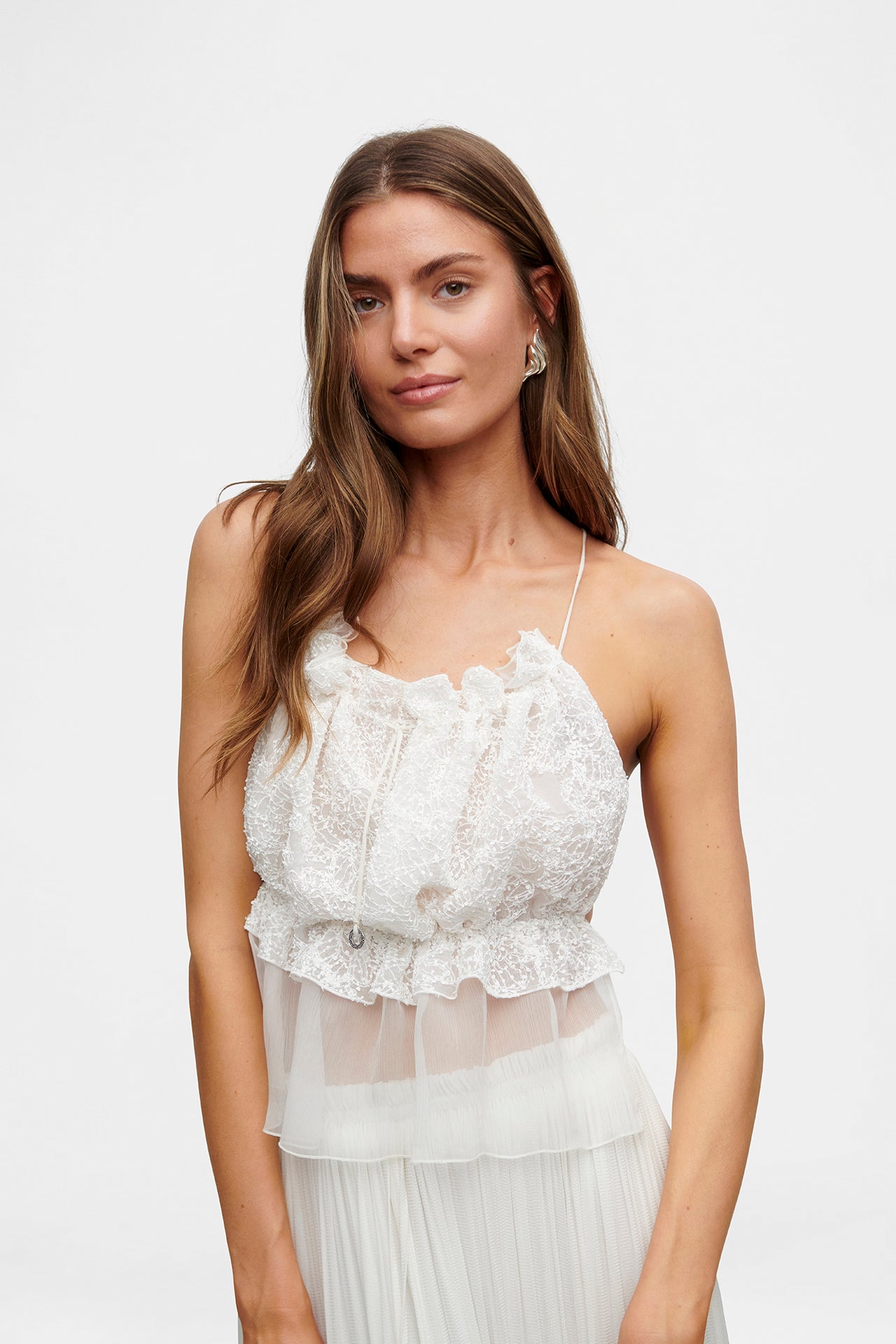 Snowflower String Silk Top