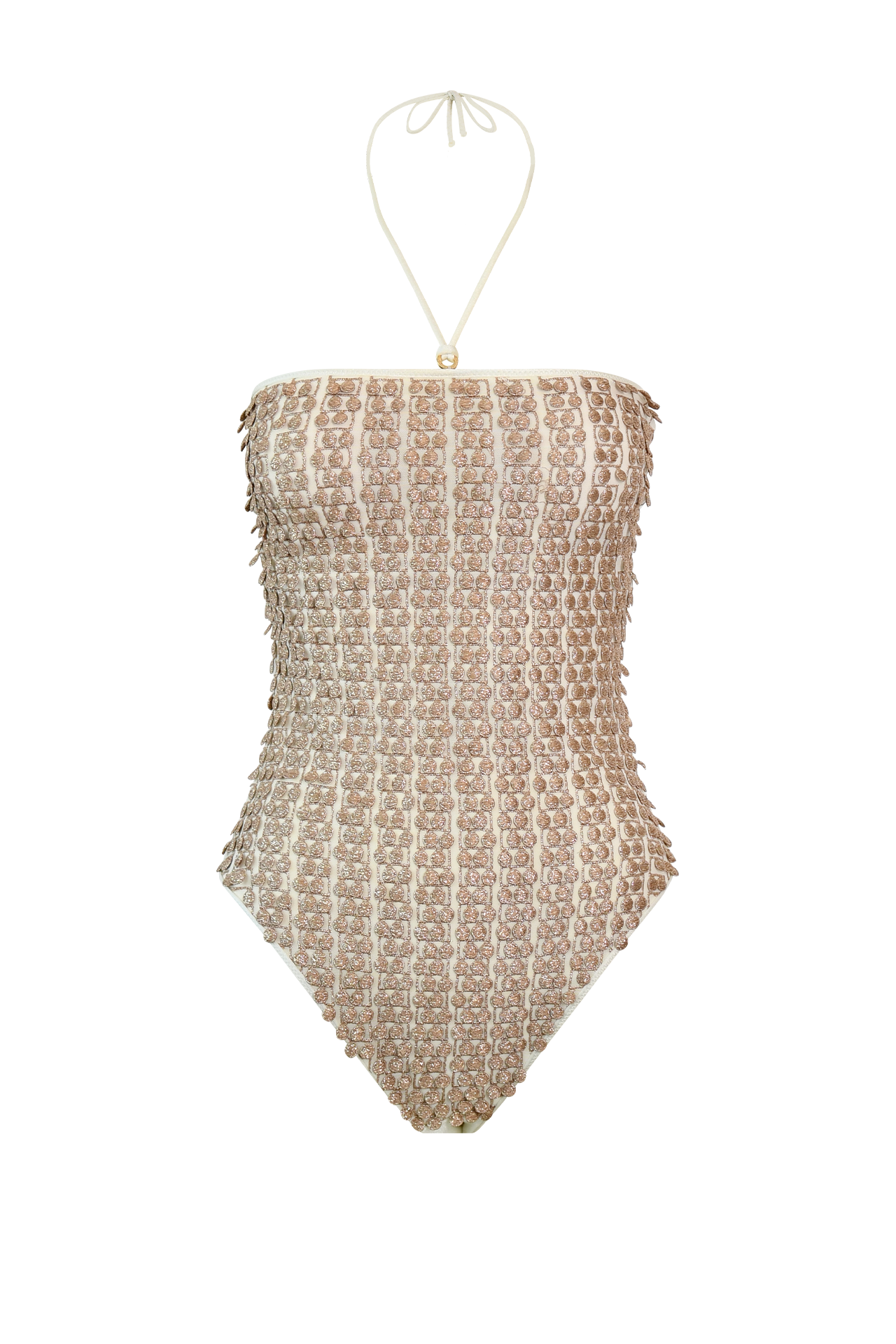 White Pom Pom Swimsuit