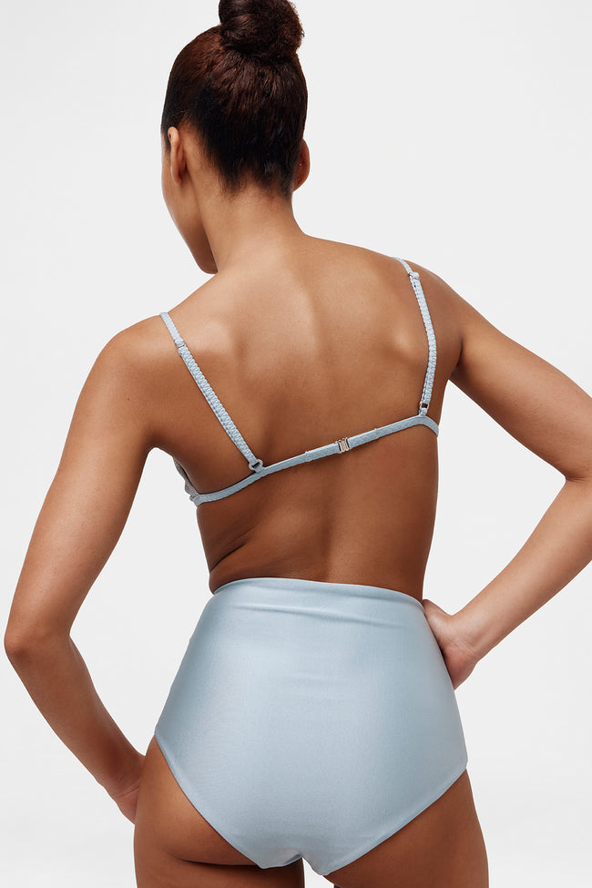 Ice Blue Glitter Top