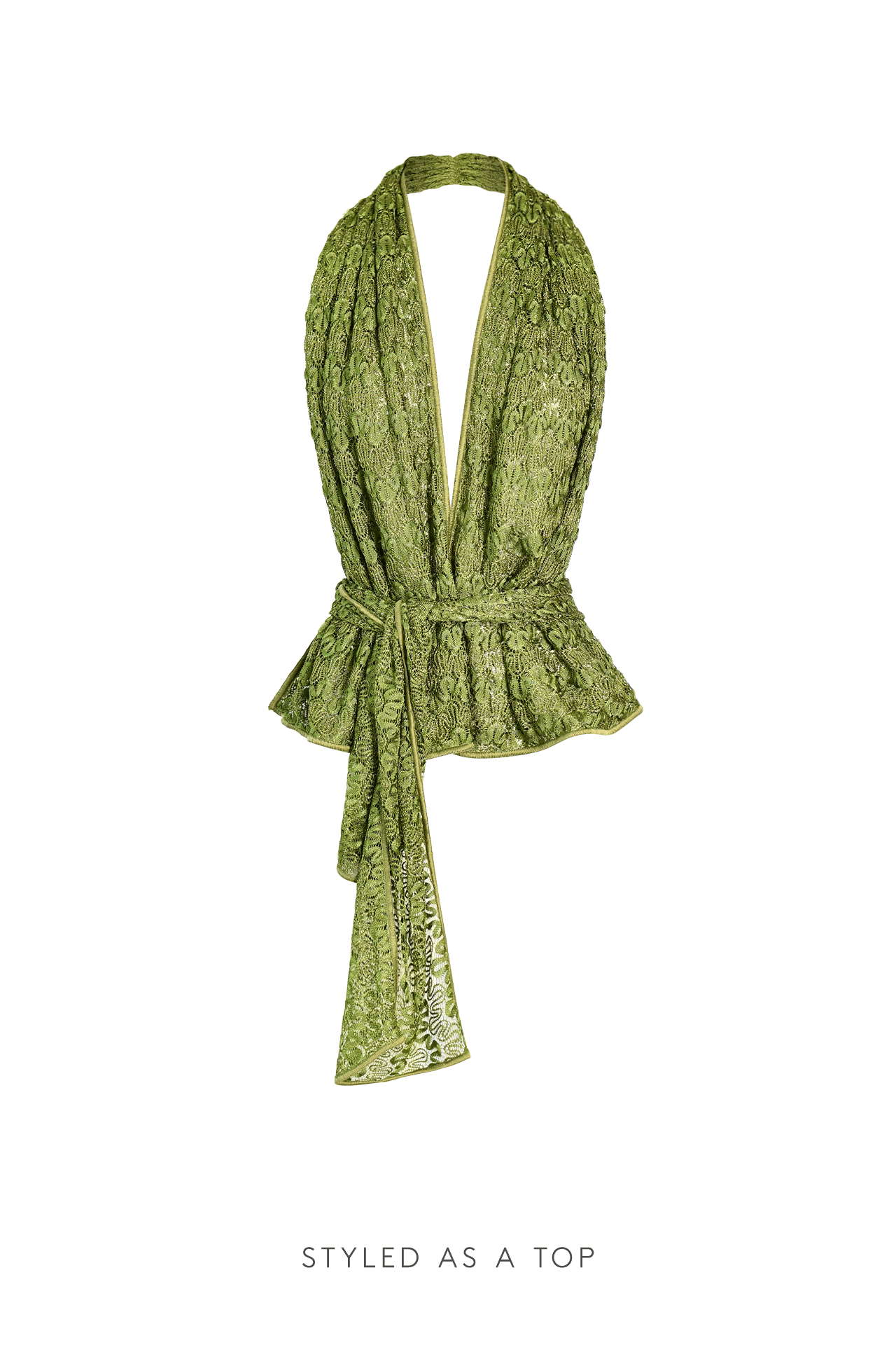 Cactus Knit Scarf Set / Top