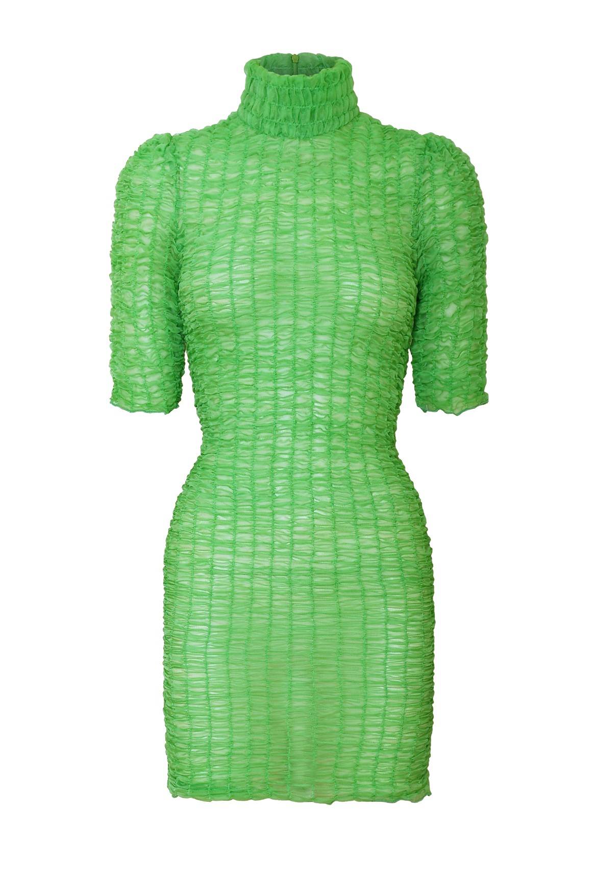 Green Smock Mini Dress