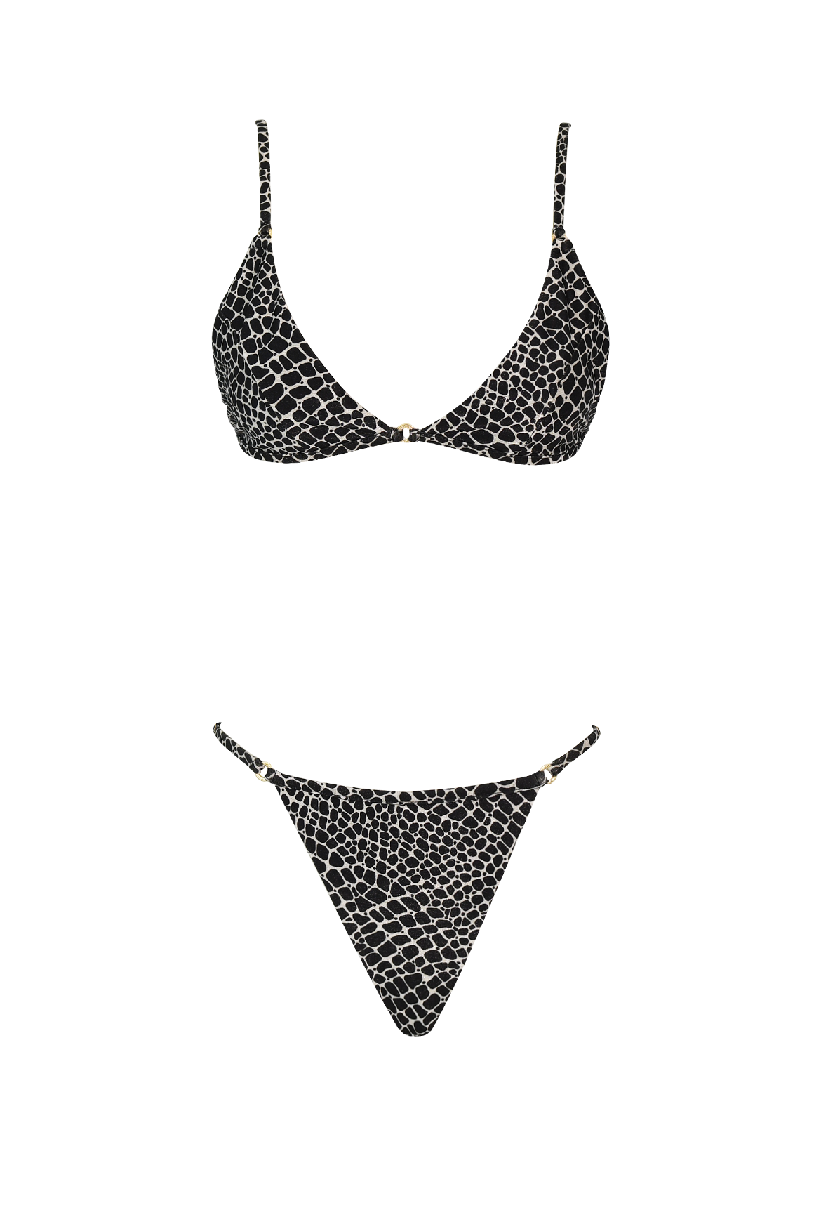 Product photo of bikini two piece for warm beach swimming & vacation.