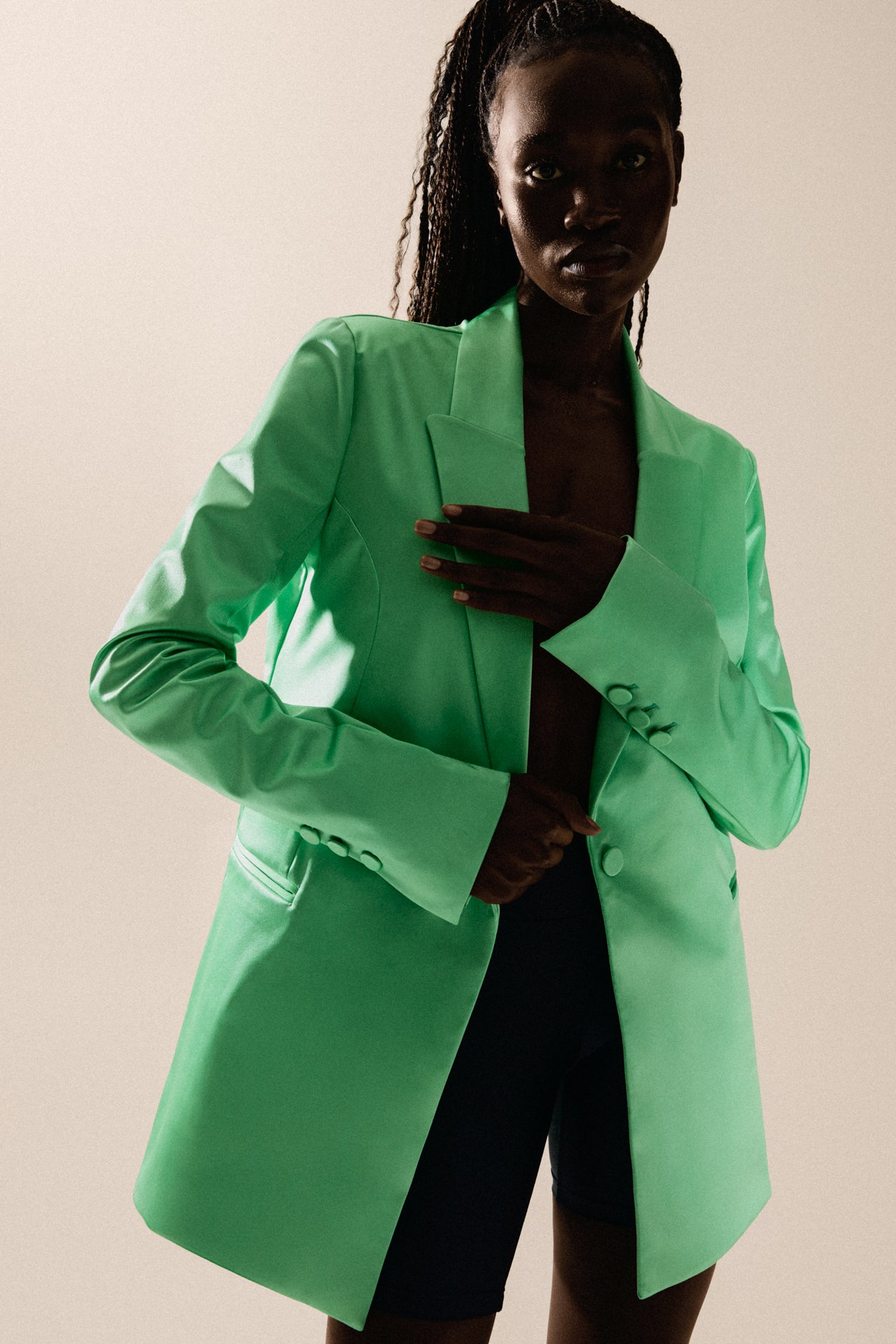 Satin Dress Blazer