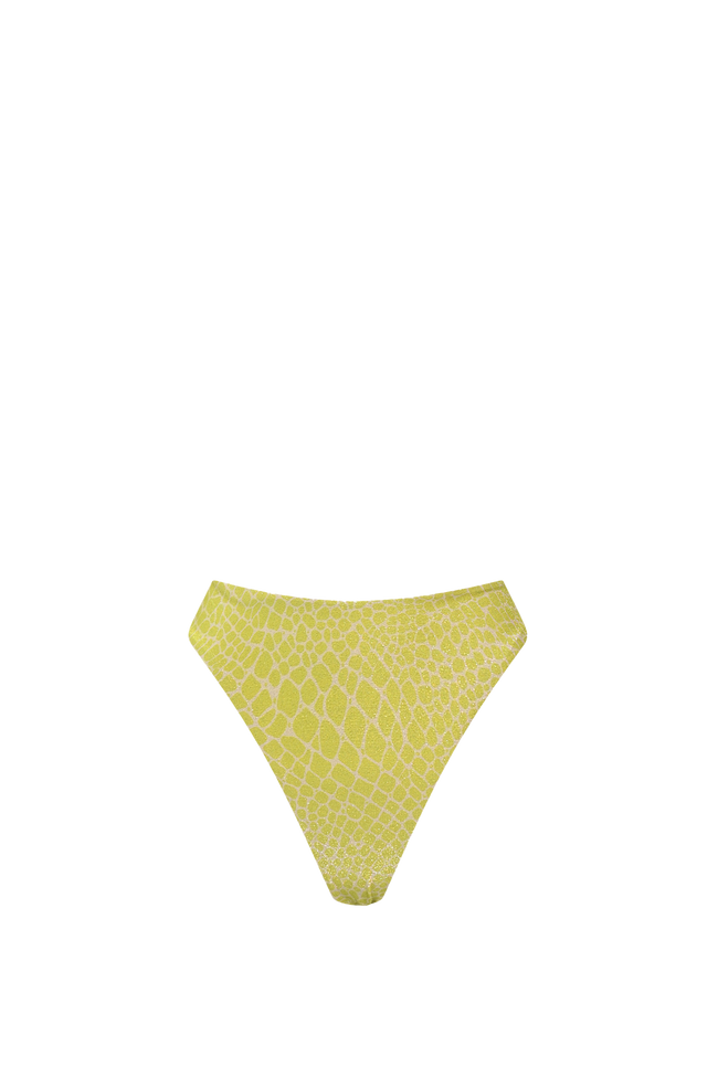 Acid Croco Balconette Bikini - Bottom