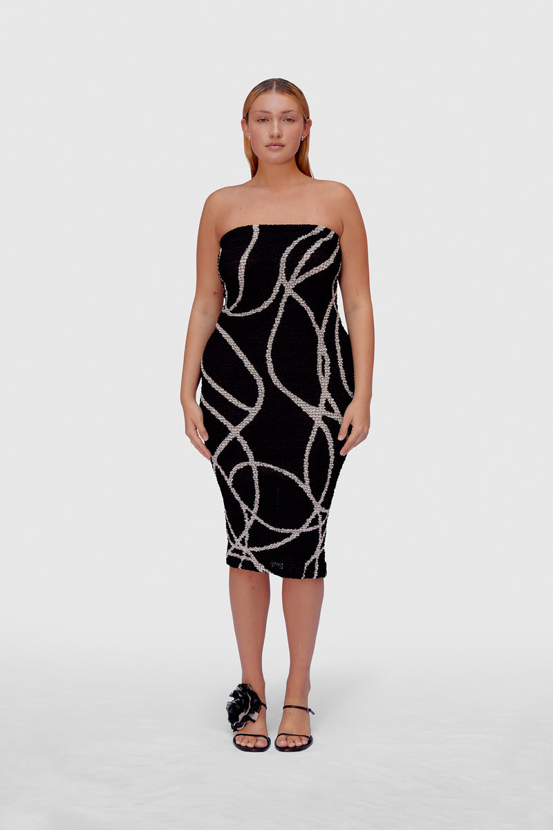 Black & White Nido Dress - Product - Hanna Bloch