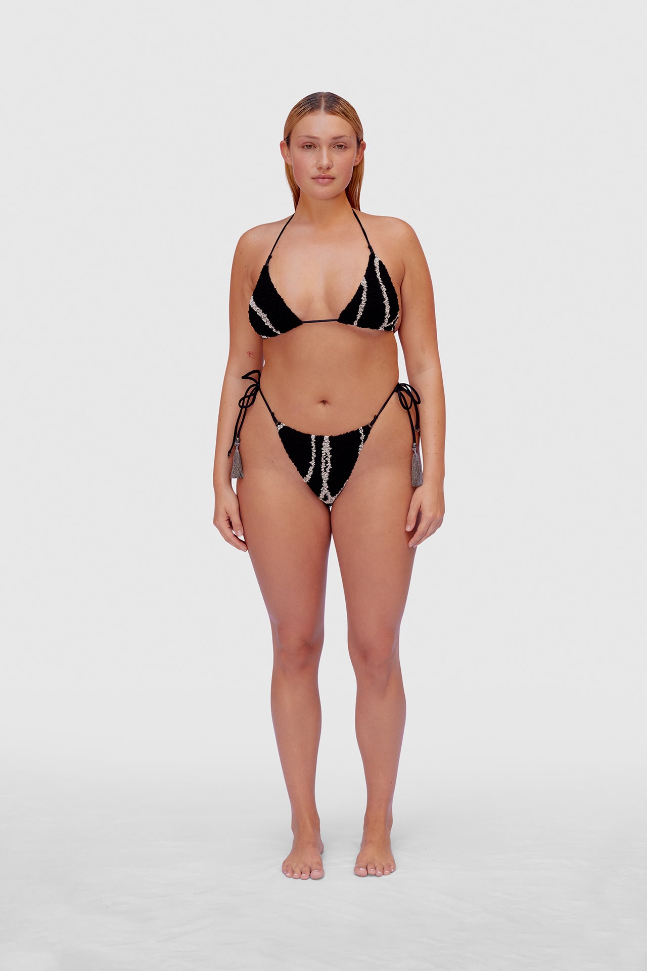 Black & White Nido Triangle Bikini