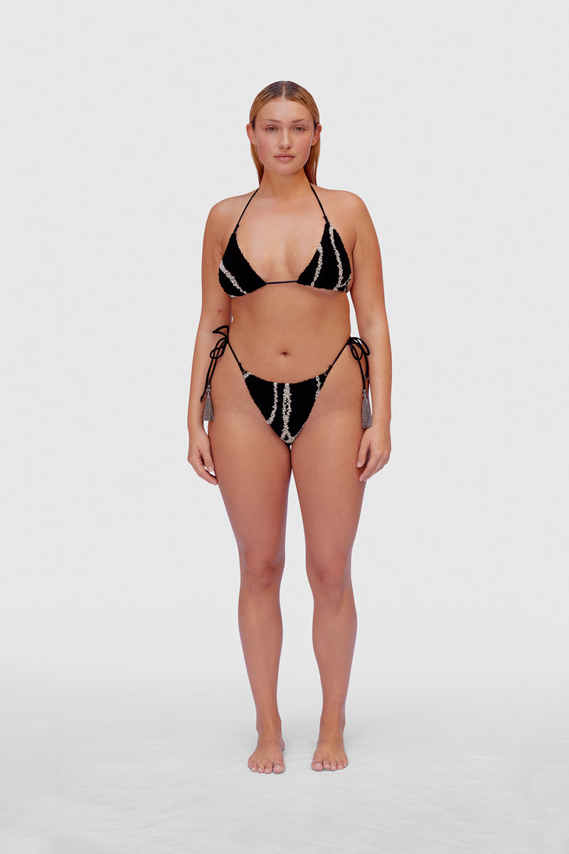 Black & White Nido Triangle Bikini