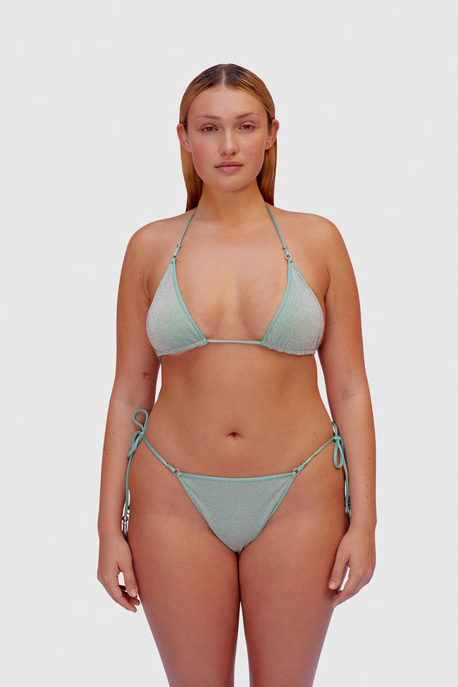 Ocean Glitter Triangle Bikini