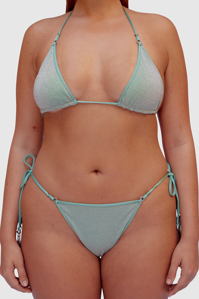 Ocean Glitter Triangle Bikini