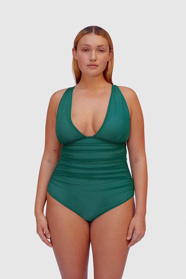 Emerald Tulle Swimsuit