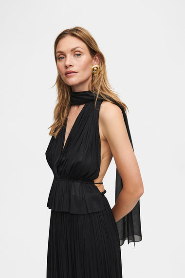 Black Silk Tulle Top, 100% Grade 6A mulberry silk tulle, image 4, HANNE BLOCH