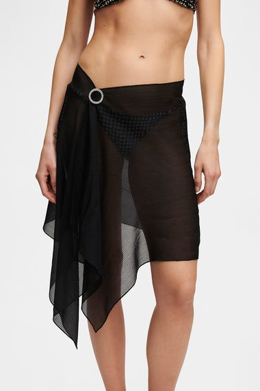 Black Silk Scarf, 100% Grade 6A mulberry silk, image 5, HANNE BLOCH