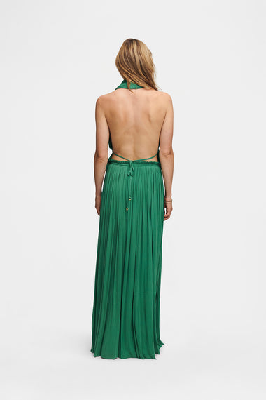 Forest Green Silk Tulle Skirt, floor-length 100% Grade 6A mulberry silk tulle, image 4, HANNE BLOCH