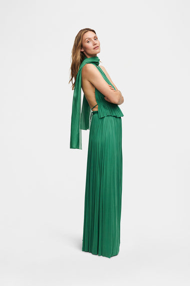 Forest Green Silk Tulle Skirt, floor-length 100% Grade 6A mulberry silk tulle, HANNE BLOCH