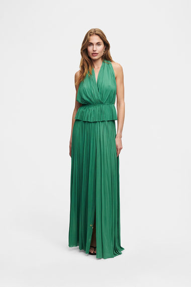 Forest Green Silk Tulle Set, skirt and top in 100% Grade 6A mulberry silk, HANNE BLOCH