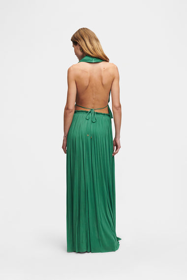 Forest Green Silk Tulle Top, 100% Grade 6A mulberry silk tulle, image 4, HANNE BLOCH