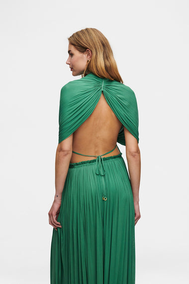 Forest Green Silk Tulle Set, skirt and top in 100% Grade 6A mulberry silk, image 5, HANNE BLOCH
