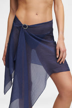 Ocean Blue Silk Scarf