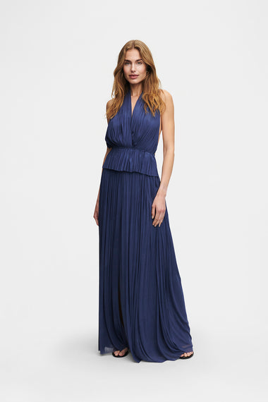 Ocean Blue Silk Tulle Top, 100% Grade 6A mulberry silk tulle, image 4, HANNE BLOCH