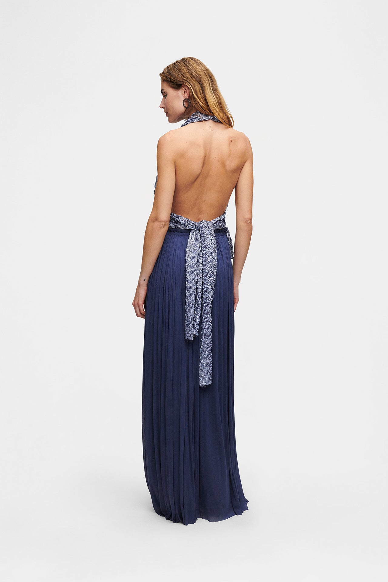Ocean Knit Scarf Top, Italian knit with pins, image 11, HANNE BLOCH