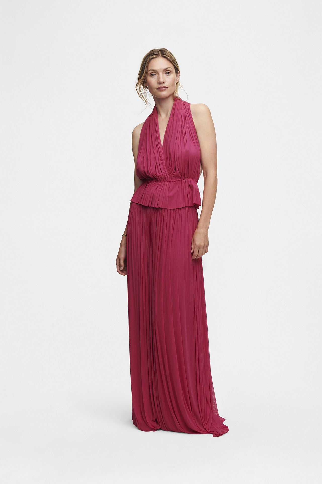 Pink Silk Tulle Set, Skirt and Top in Grade 6A Silk | HANNE BLOCH