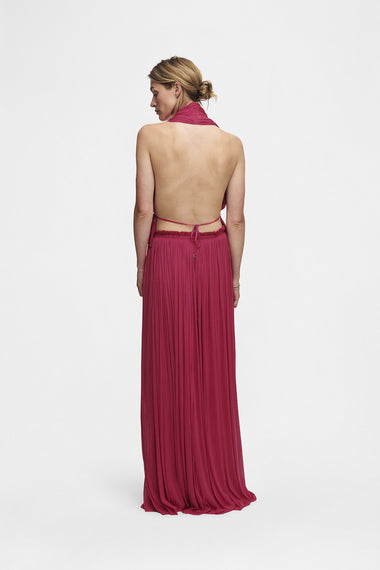 Pink Silk Tulle Skirt, floor-length 100% Grade 6A mulberry silk tulle, image 3, HANNE BLOCH