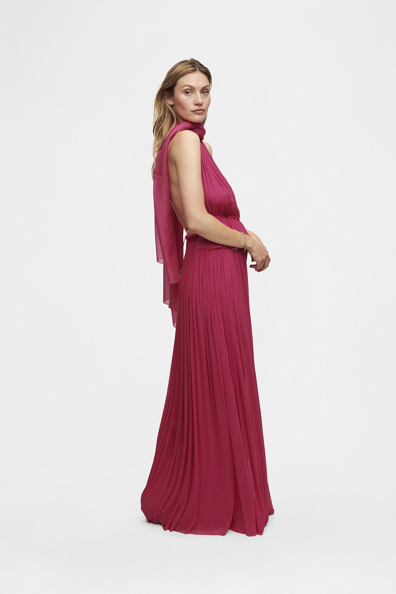 Pink Silk Tulle Set, Skirt and Top in Grade 6A Silk | HANNE BLOCH
