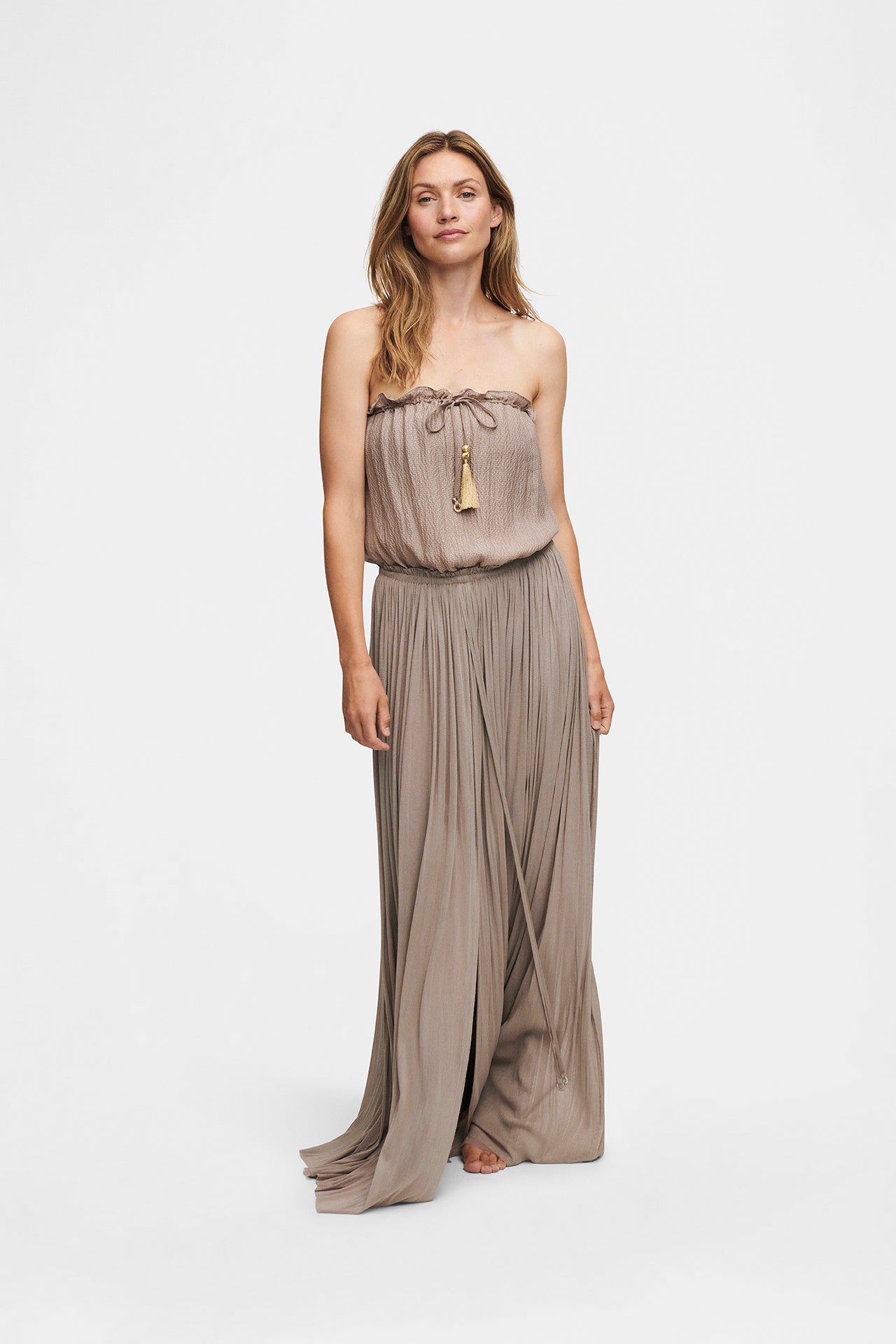 Bandeau Silk Swimsuit