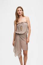 Bandeau Silk Swimsuit