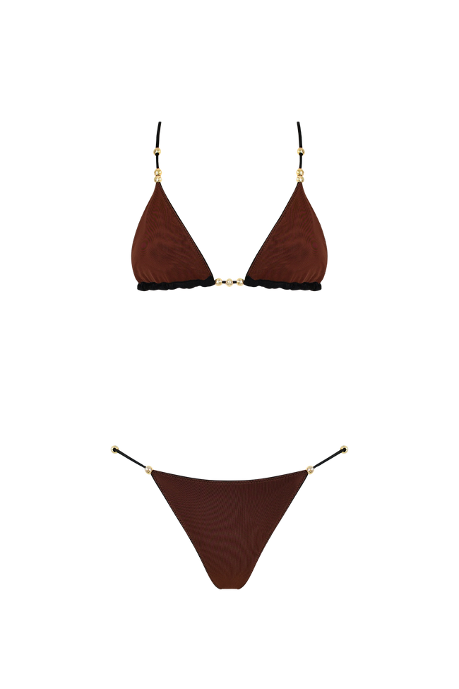 Reversible Beads Triangle Bikini