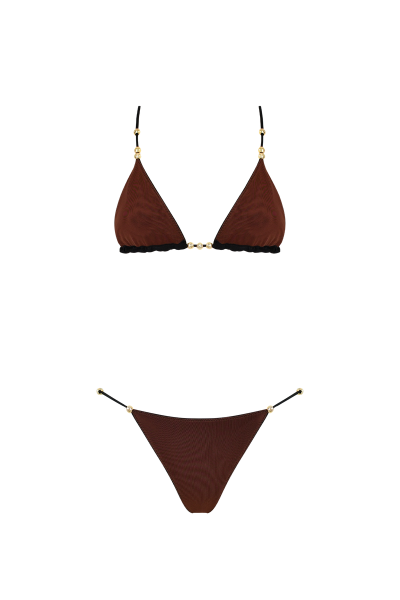 Reversible Beads Triangle Bikini