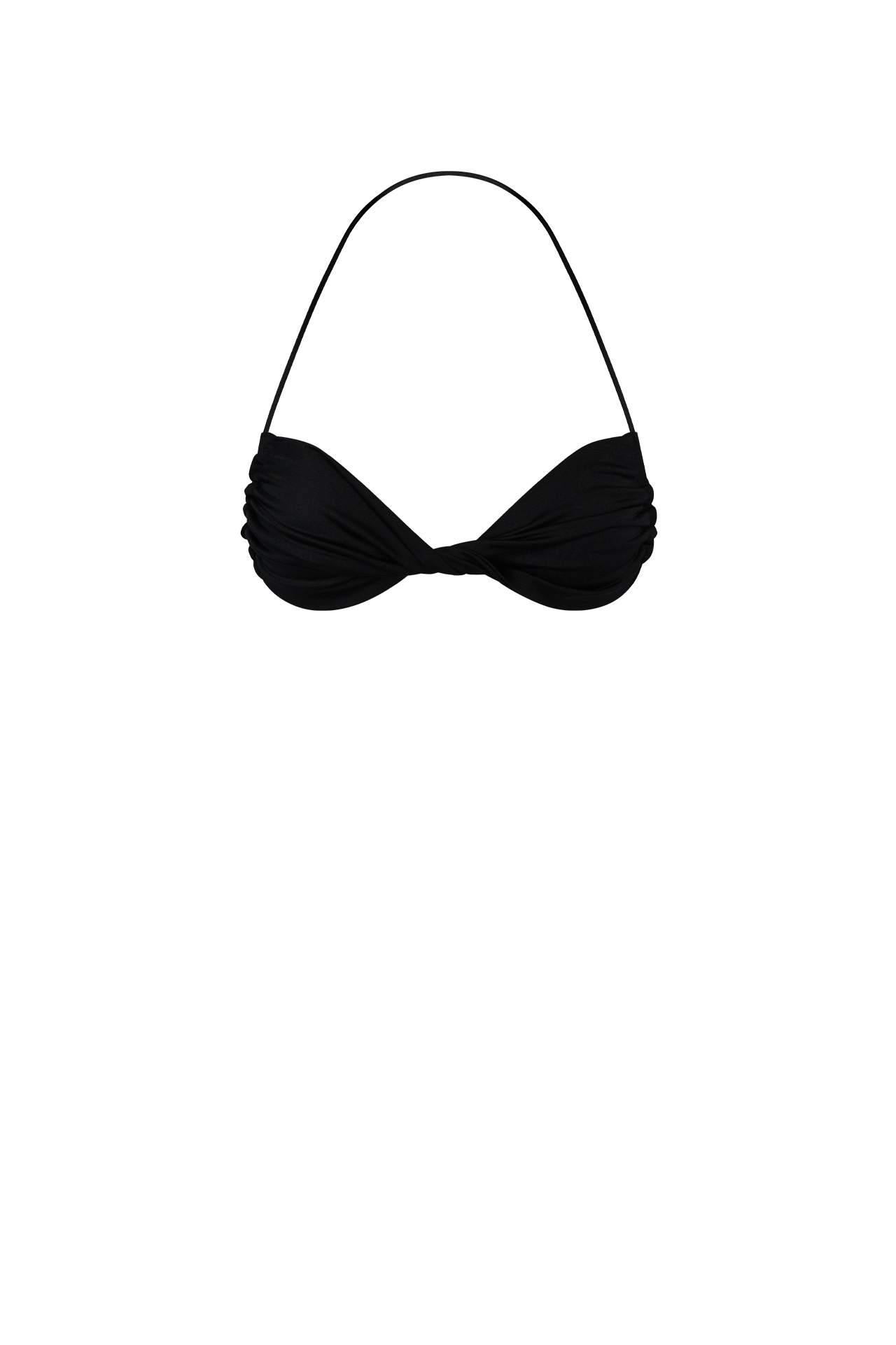 Black Adjustable Bikini Top