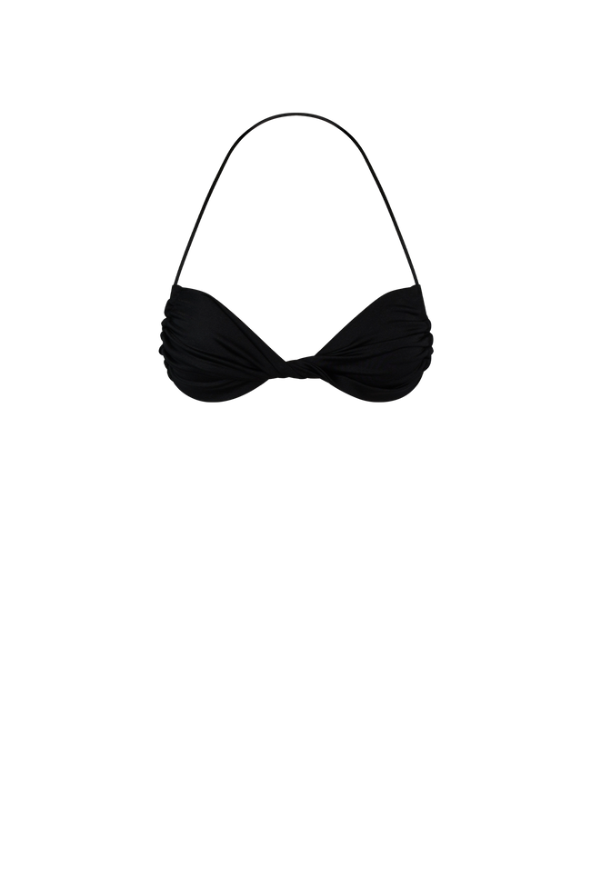 Black Adjustable Bikini Top