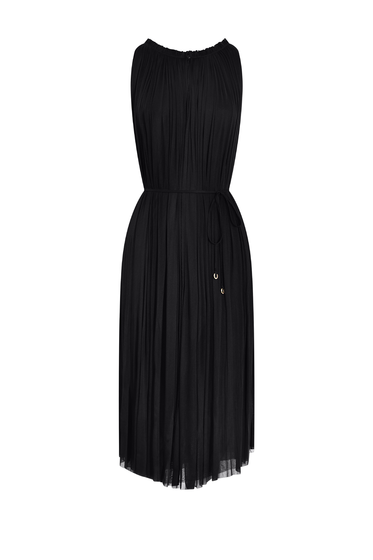 Silk Tulle Halter Dress