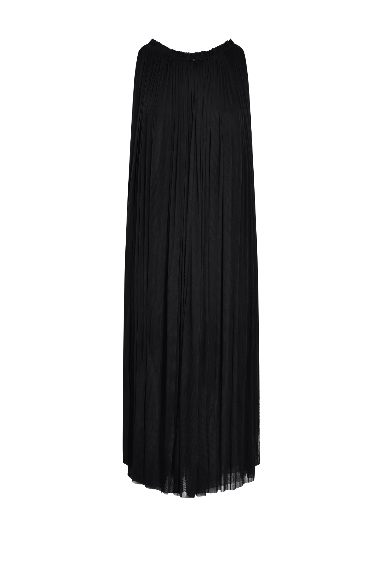 Silk Tulle Halter Dress