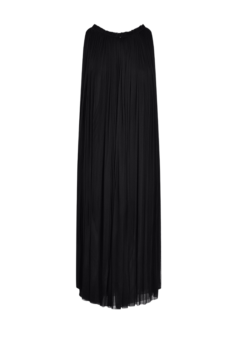 Silk Tulle Halter Dress