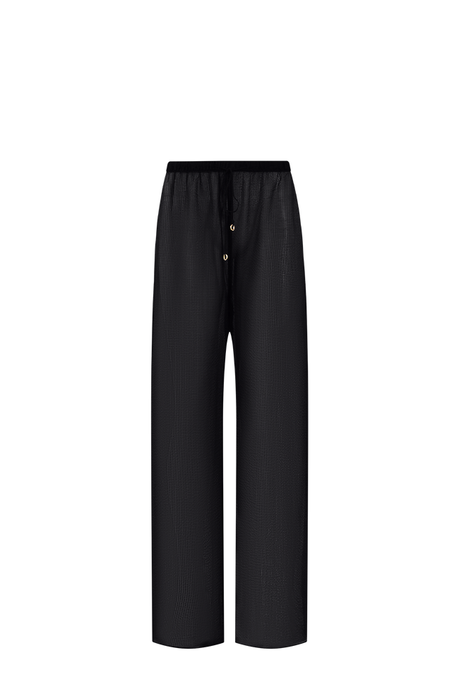 Black Silk Pants