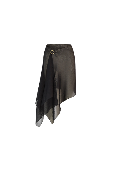 Black Silk Scarf, 100% Grade 6A mulberry silk, image 4, HANNE BLOCH
