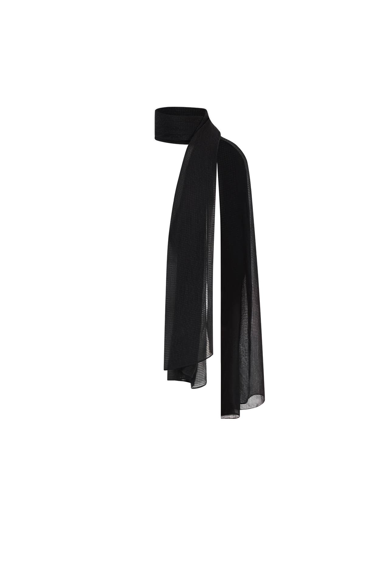 Black Silk Scarf