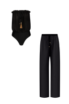 Silk Trousers Bandeau Set