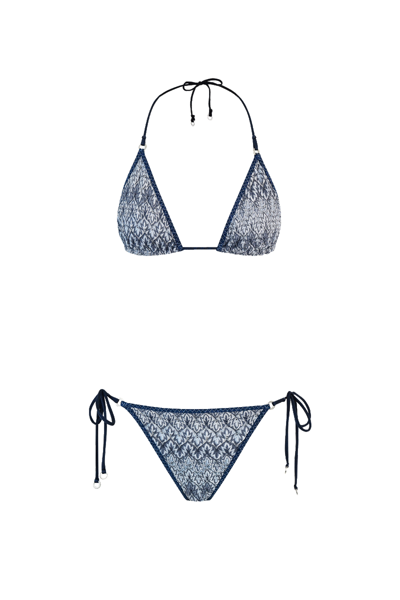 Glitter Knit Reversible Bikini
