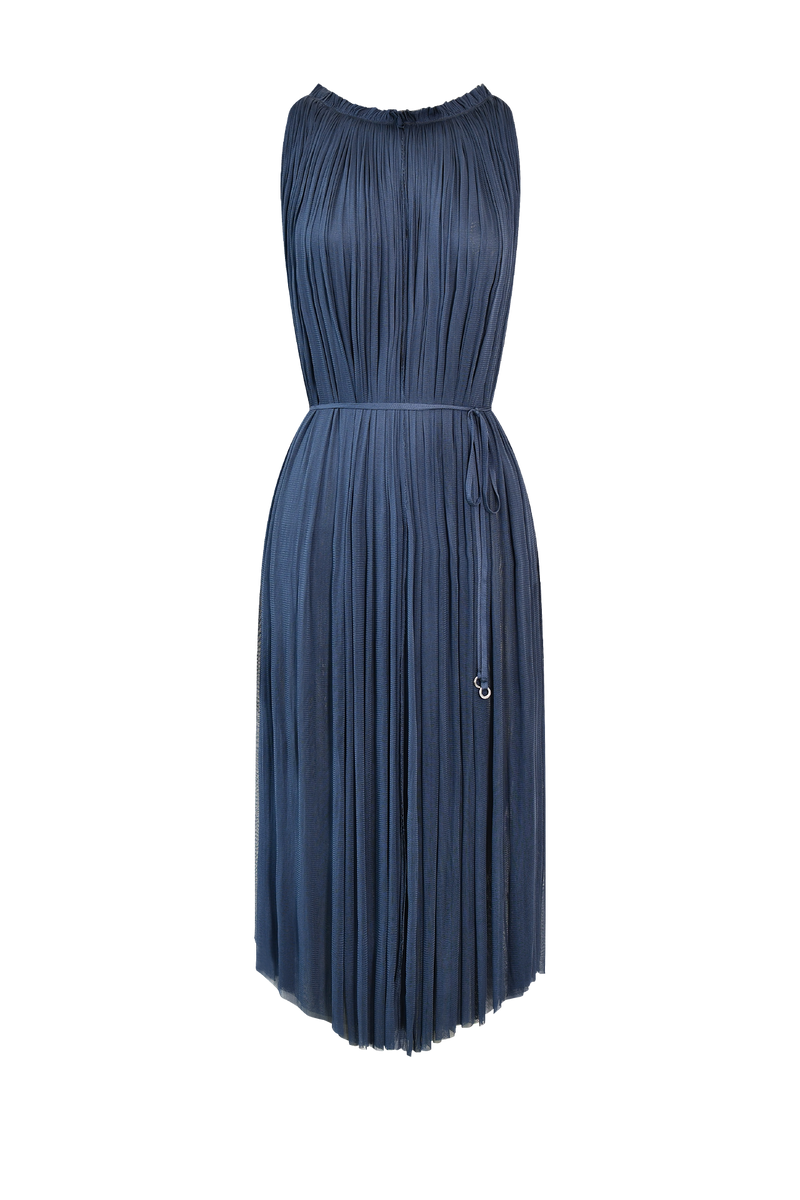 Silk Tulle Halter Dress