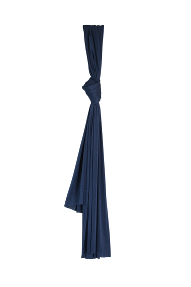Ocean Blue Silk Tulle Scarf, raw-cut 100% Grade 6A mulberry silk tulle, HANNE BLOCH